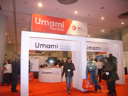 会場内に設けられたJROの「Umami」パビリオン。さまざまな日本の食材やフード、アルコールなどを紹介。